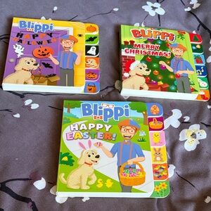 Set of 3 Blippi holiday books